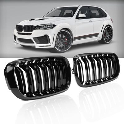 Решетки радиатора BMW M-style X5 F15 черные реплика