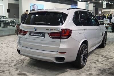 Рейлинги на крышу BMW X5 F15 черный глянец